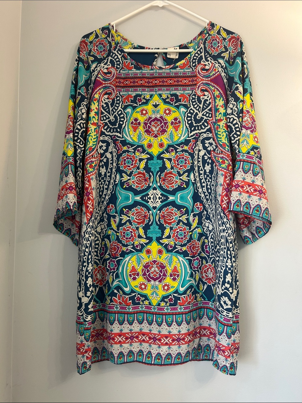 Pink Owl Multicolor Floral Boho Mini Dress
